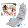 Full Body Bath Pillow with Headrest Lumbar Support Quick-Drying Bathtub Cushion with Breathable 4D Honeycomb Mesh Cushion Nonslip Machine Washable
