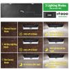 Solar Lights 118 LEDs Solar Wall Light Outdoor Motion Sensor Lamp IP65 Waterproof 120° Sensing 270°Wide Lighting Angle for Garage Garden Pathway