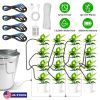 Automatic Plant Watering Device Indoor Drip Irrigation System with LCD Display Rechargeable Plant Watering Device Adjustable Timer for Up to 16 Drip A
