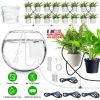Automatic Plant Watering Device Indoor Drip Irrigation System with LCD Display Rechargeable Plant Watering Device Adjustable Timer for Up to 16 Drip A