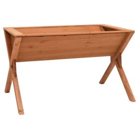 Planter Brown Solid Firwood with Water-Based Paint Large Planters
