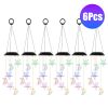 Solar Moon and Star Wind Chime 7 Color Changing Wind Chime for Outside IPX4 Waterproof Outdoor Garden Yard Decor