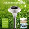 8Pcs Solar Garden Lights Outdoor Ip44 Waterproof Solar Pathway Lights Color Changing Landscape Lamps 10Hrs Lawn Lighting For Yard Driveway Walkway