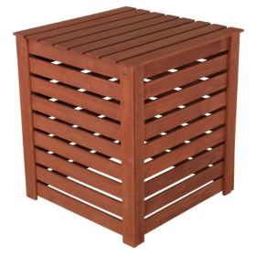 Outdoor 90 Gallon Solid Wood Compost Bin With Brown Finish