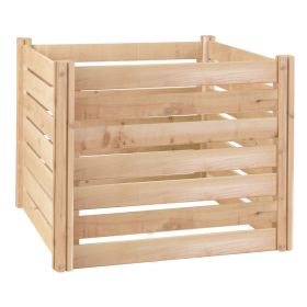 Outdoor 174-Gallon Wooden Compost Bin Made From Eco-Friendly Cedar Wood