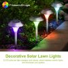 12Packs Solar Garden Lights Outdoor Ip44 Waterproof Solar Pathway Lights Color Changing Landscape Lamps 10Hrs Lawn Lighting For Yard Driveway Walkway