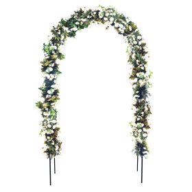 78"H x 45"W Metal Garden Arch Trellis; Wedding Arch,Adjustable Arbor Trellis for Garden Climbing Plants Support or Wedding Decor