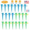 24Pcs Plant Watering Spikes Self Watering Devices Automatic Plant Waterer With Slow Release Control Valve For Outdoor Indoor Plant