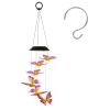 2Pack Solar Butterfly Wind Chimes 7 Color Changing Wind Chimes for Outside IPX4 Waterproof Outdoor Garden Yard Decor