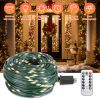 330FT 1000LED String Lights Outdoor Christmas Decoration Lights with Remote IP44 Waterproof 8 Lighting Modes 8 Brightness Timer Plug In Fairy Light Xm