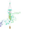 Solar Hummingbird Wind Chime with Aluminum Tubes 7 Color Changing Wind Chime for Outside IP44 Waterproof Outdoor Garden Yard Decor