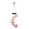 2Pack Solar Butterfly Wind Chimes 7 Color Changing Wind Chimes for Outside IPX4 Waterproof Outdoor Garden Yard Decor