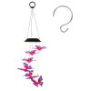 2Pack Solar Butterfly Wind Chimes 7 Color Changing Wind Chimes for Outside IPX4 Waterproof Outdoor Garden Yard Decor