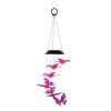 2Pack Solar Butterfly Wind Chimes 7 Color Changing Wind Chimes for Outside IPX4 Waterproof Outdoor Garden Yard Decor