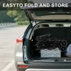 3-in-1 Folding Wagon Cart with Bench Seat Removable Canopy and Storage Collapsible Utility Wagon with Brakes 500lbs Capacity with All-Terrain Wheels f