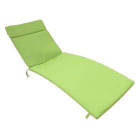 Two Salem Outdoor Lounge Chair Cushions, Lounge Chair Not Included. (Option: Green)