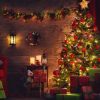330FT 1000LED String Lights Outdoor Christmas Decoration Lights with Remote IP44 Waterproof 8 Lighting Modes 8 Brightness Timer Plug In Fairy Light Xm