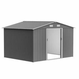 10x8 ft Outdoor Storage Shed (Style: Without Floor Frame)