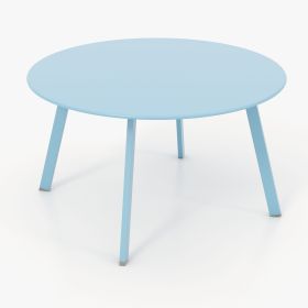 28'' Patio Side Table for Backyard Patio Deck (Color: Sky Blue)
