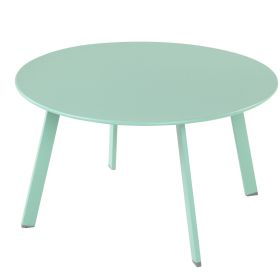 28'' Patio Side Table for Backyard Patio Deck (Color: Mint Green)