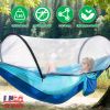 Camping Hammock with Mosquito Net 3-in-1 Portable Hammock Tent with BuiltIn Mosquito Net Dual-Way Zippers 440lbs Capacity Attached Storage Pocket for