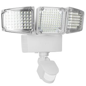 Solar Lights Outdoor 188 LEDs 1600lm Solar Security Lights Motion Sensor Lights 270°Lighting Angle Waterproof Dusk to Dawn Solar Wall Lights 360°Rotat (Option: White)