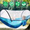 Camping Hammock with Mosquito Net 3-in-1 Portable Hammock Tent with BuiltIn Mosquito Net Dual-Way Zippers 440lbs Capacity Attached Storage Pocket for