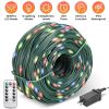 330FT 1000LED String Lights Outdoor Christmas Decoration Lights with Remote IP44 Waterproof 8 Lighting Modes 8 Brightness Timer Plug In Fairy Light Xm