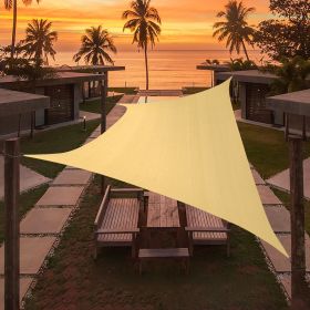 Artpuch Custom Size Sand Sun Shade Sail Triangle Canopy 185 GSM Durable Fabric UV Block Awning for Outdoor Patio Garden Backyard (Customized Avai (size: 07'x18')